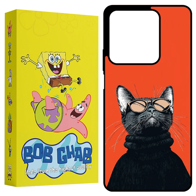 کاور باب قاب طرح گربه مدل BCPN13 مناسب برای گوشی موبایل شیائومی Redmi Note 13 4G