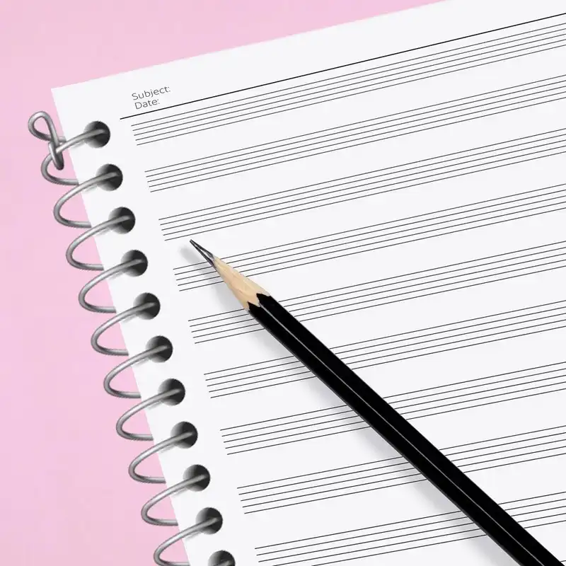 دفتر نت موسیقی 50 برگ خندالو مدل پیانیست مملکت کد 5863