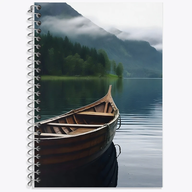 دفتر لغت 50 برگ خندالو طرح قایق کد F1376