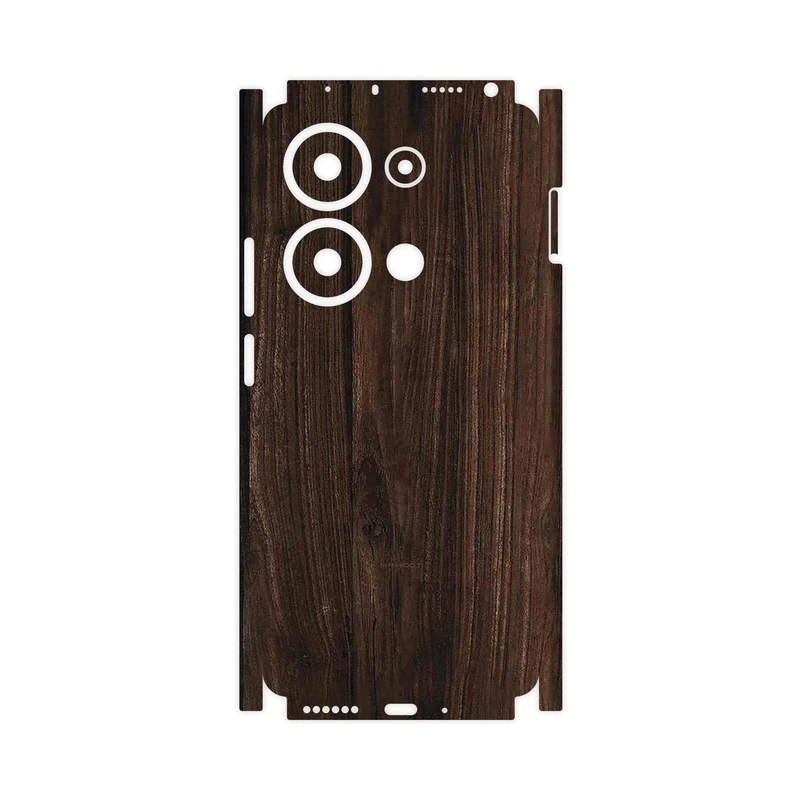 برچسب پوششی ماهوت مدل Dark_Walnut_Wood-FullSkin مناسب برای گوشی موبایل شیائومی Poco M6 Pro 4G