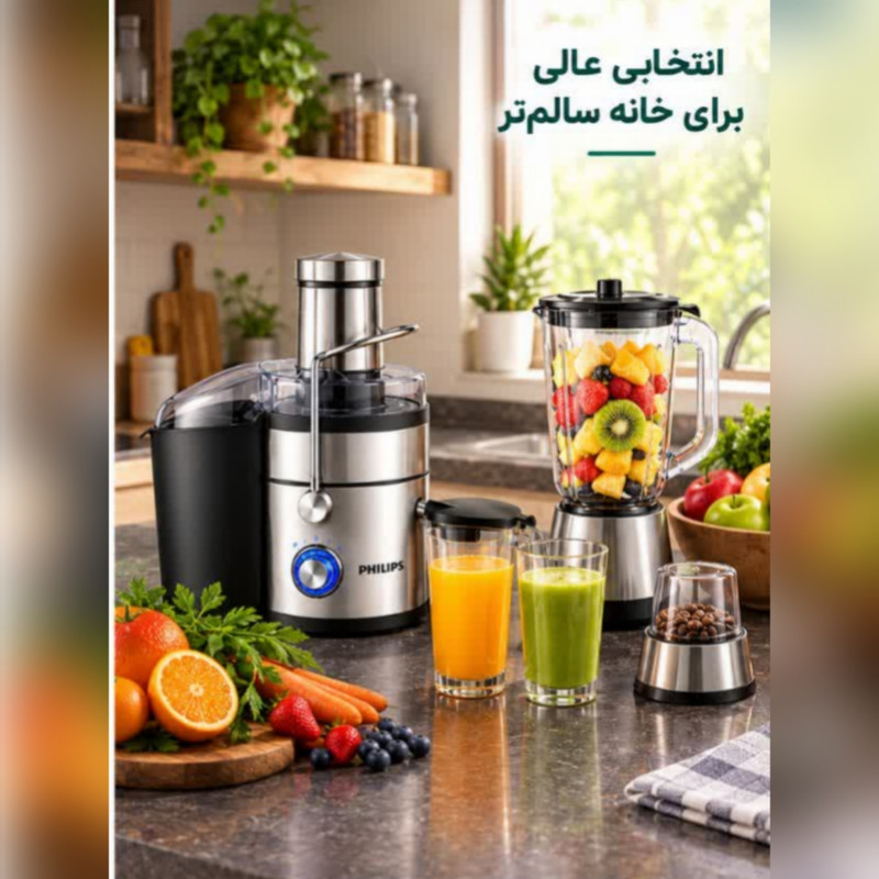 آبمیوه‌گیری چهار کاره ۲۴۰۰ وات فیلیپس مدل PH2024