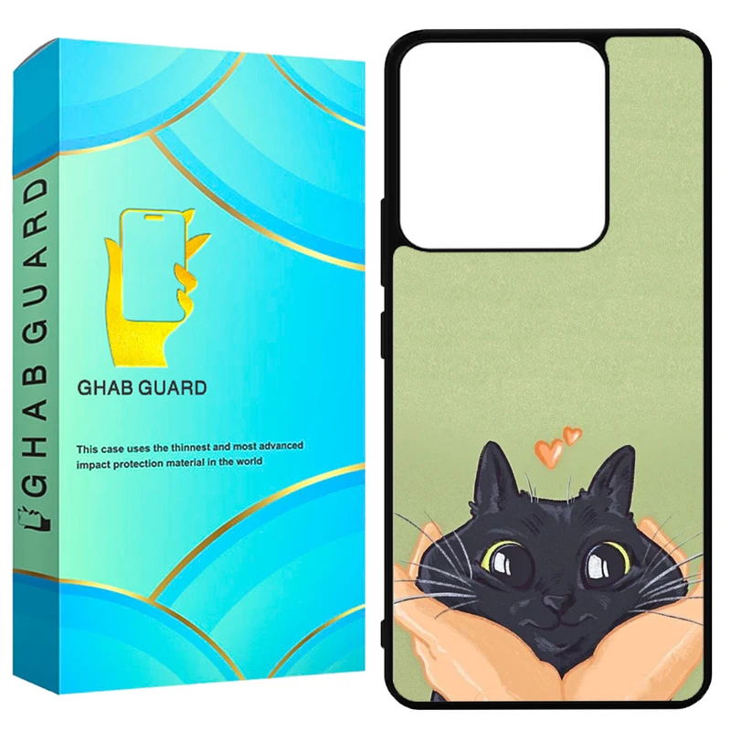 کاور قاب گارد طرح گربه مدل GN14 مناسب برای گوشی موبایل شیائومی Redmi Note 14 5G