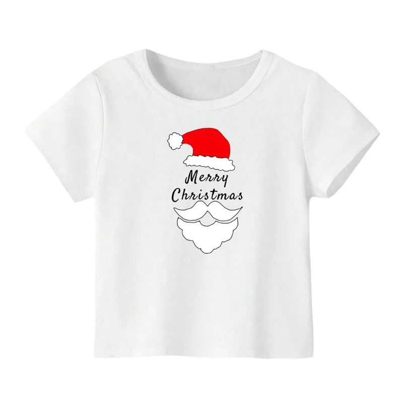 تی شرت آستین کوتاه بچگانه مدل بابانوئل کریسمس کد 49