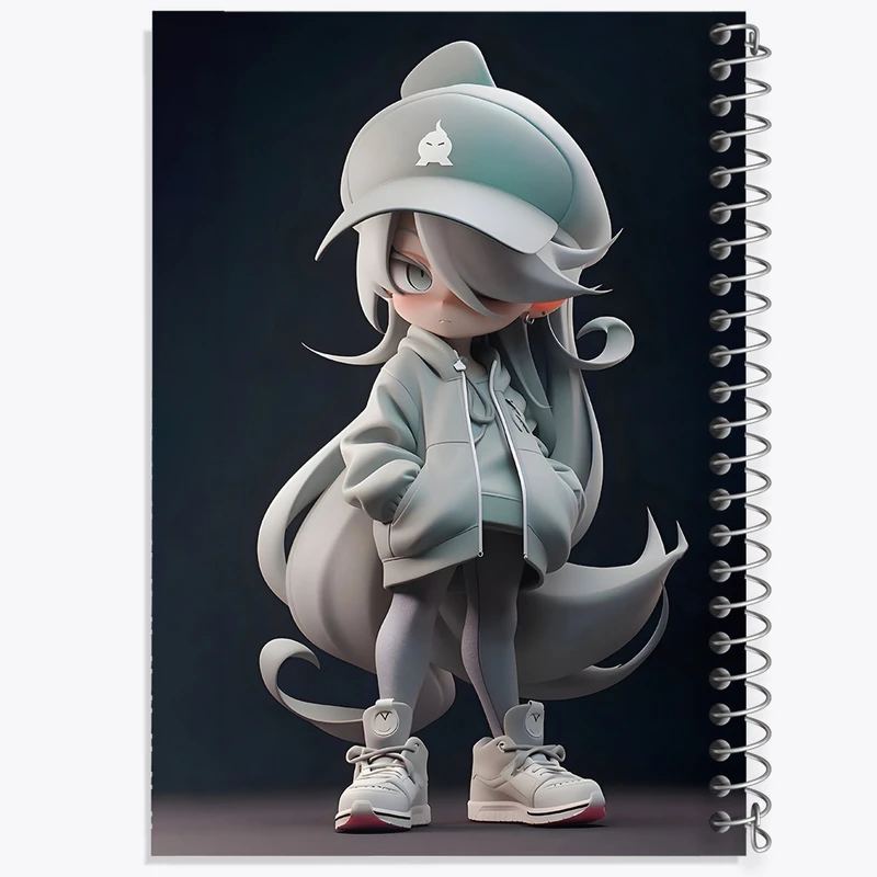 دفتر شطرنجی 50 برگ خندالو طرح دخترانه کد N4413