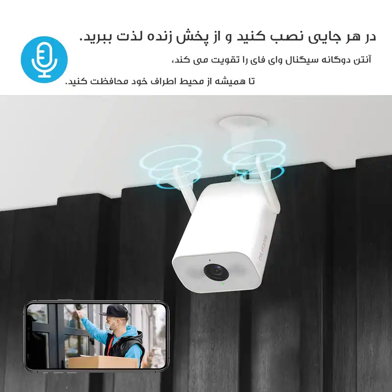 دوربین مداربسته تحت شبکه بلورمز مدل Spotlight Outdoor A22C
