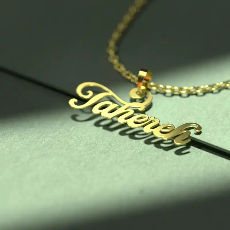 گردنبند طلا 18 عیار زنانه مدل اسم طاهره کد S2025