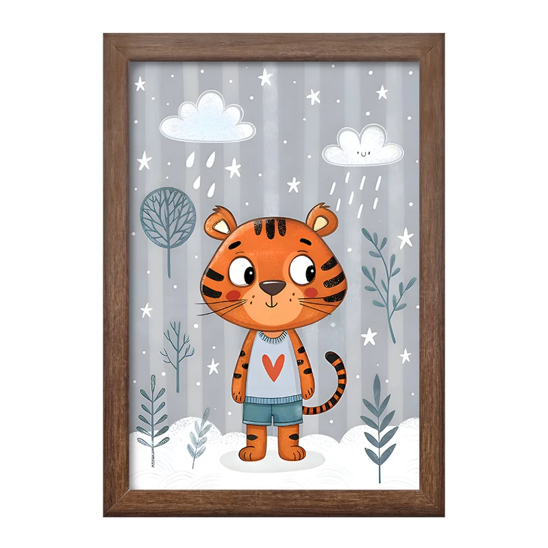 تابلو خندالو طرح ببر بامزه کد F8051