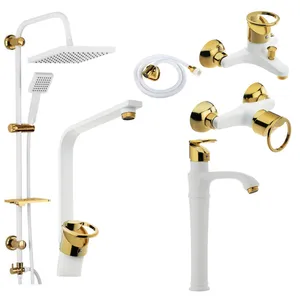 ست شیرآلات توفیق مدل النگویی پایه بلند مجموعه 6 عددی