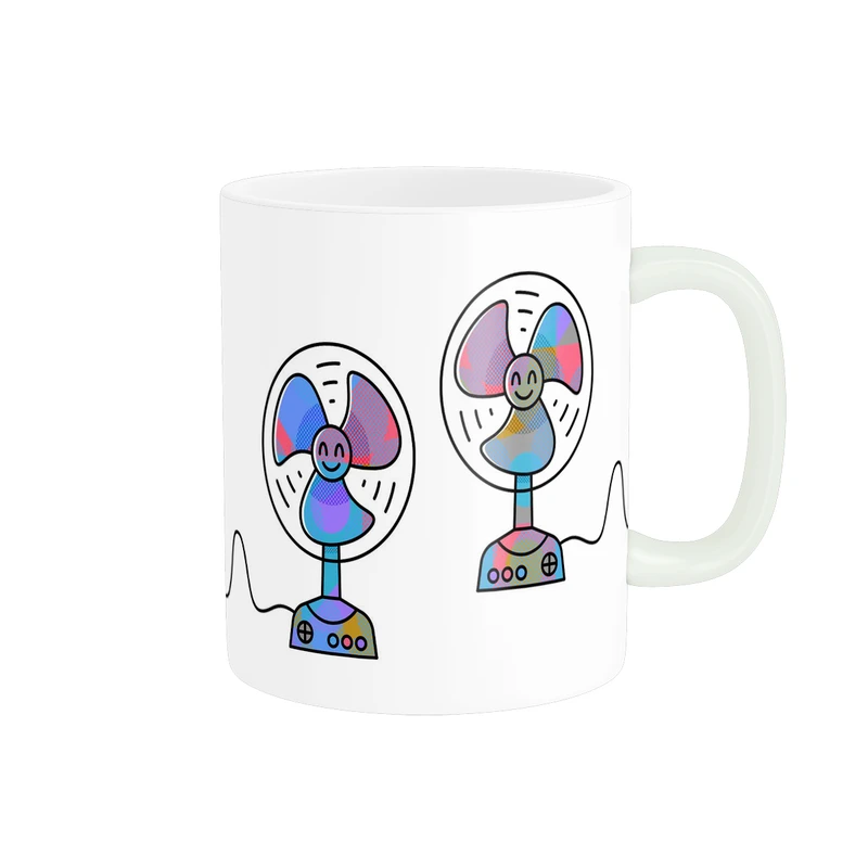 ماگ طرح پنکه کد M141