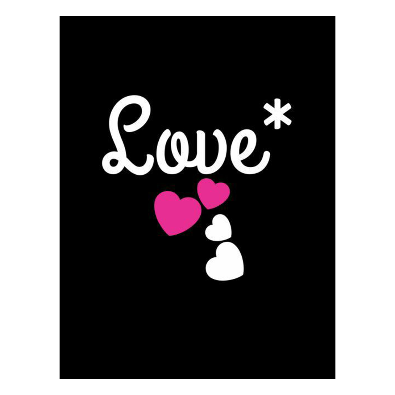 کارت پستال ماهتاب طرح LOVE کد 1610