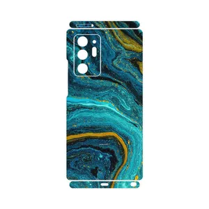 MAHOOT Turquoise marblewith golden streaks-FullSkin Cover Sticker for Samsung Galaxy Note 20 Ultra