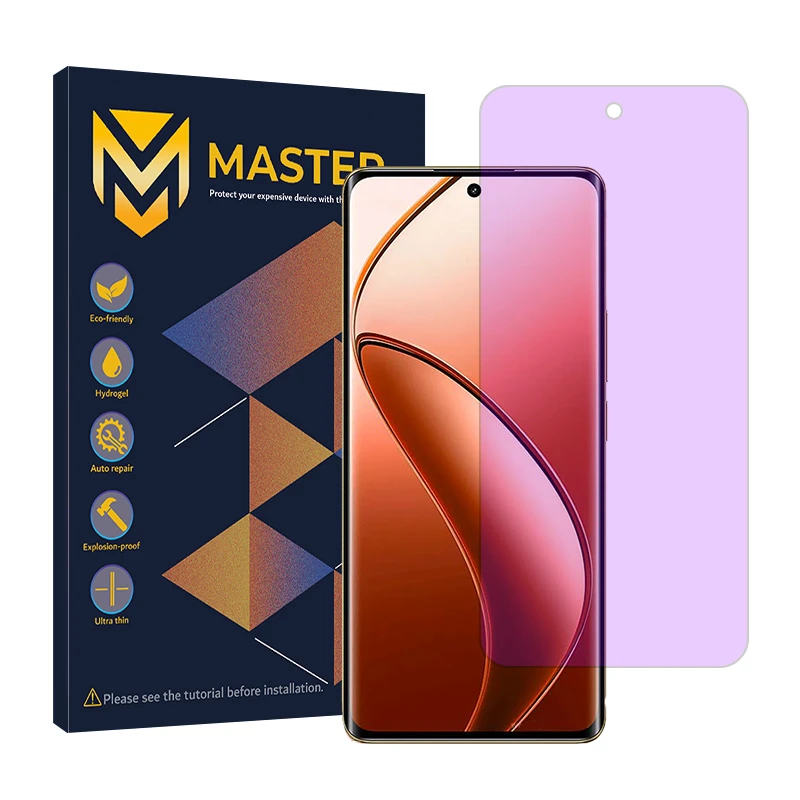 محافظ صفحه نمایش ضد اشعه بنفش مستر مدل Resistant مناسب برای گوشی موبایل ریلمی 12 Pro Plus