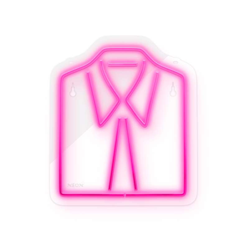 چراغ دیواری نئون دیزاین طرح Men-Clothes_PN
