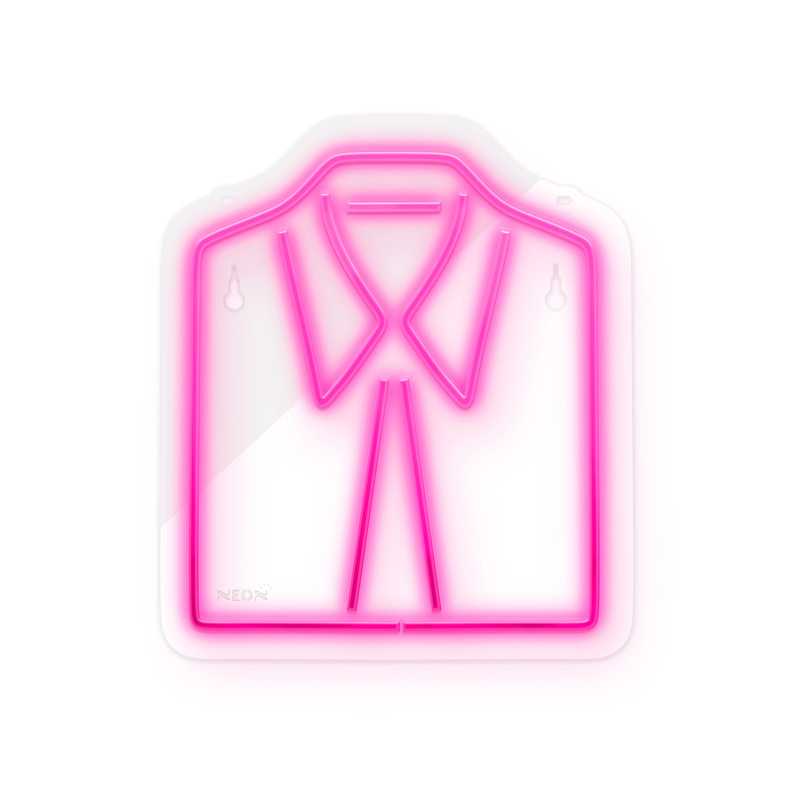 چراغ دیواری نئون دیزاین طرح Men-Clothes_PN