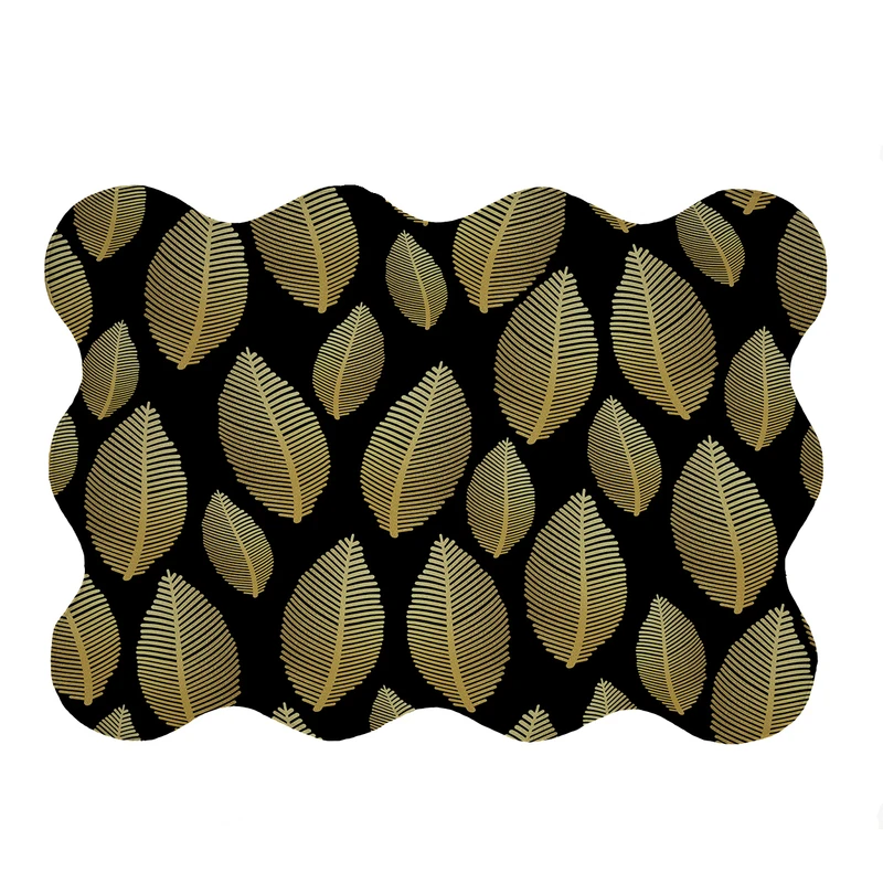 پادری مدل دالبر طرح برگ کد 5603 سایز 80x110 سانتی متر 