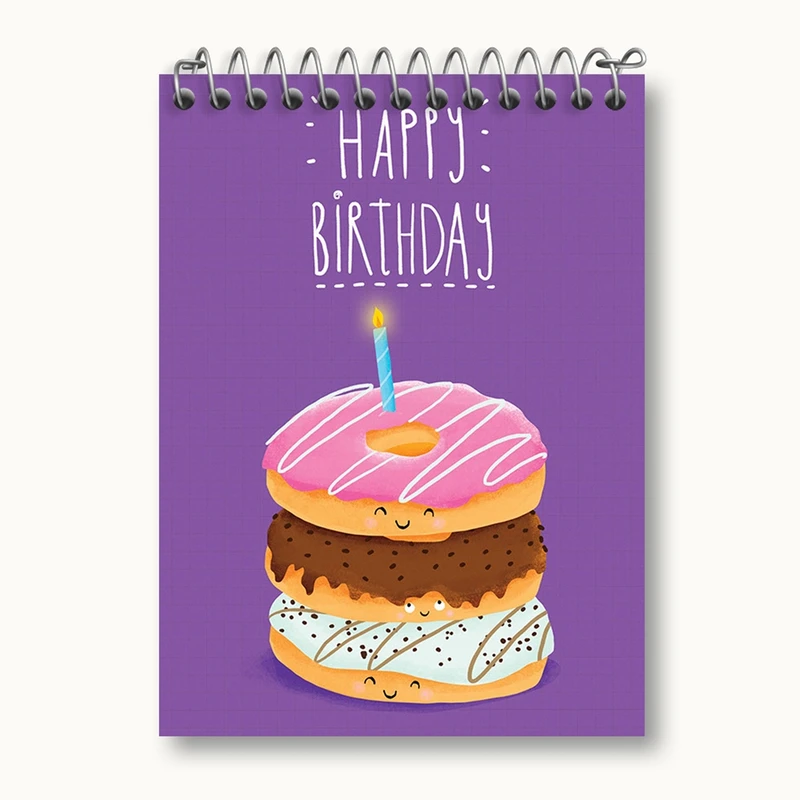 دفتر یادداشت 50 برگ خندالو مدل تولد کد 28074