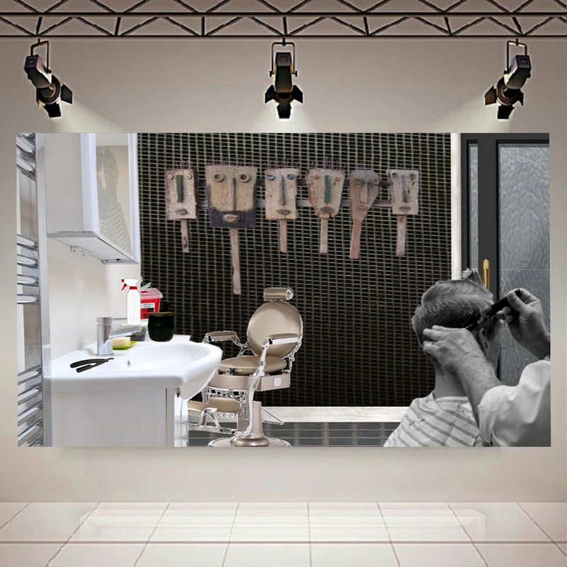 استیکر طرح آرایشگاه مردانه کد AR30972