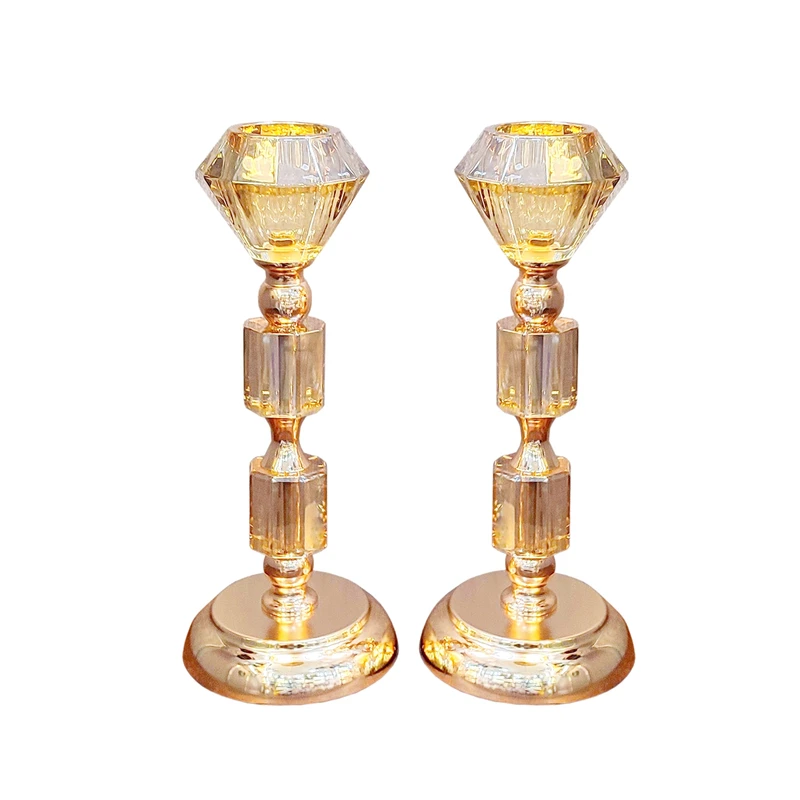 شمعدان مدل 2824/77 مناسب برای شمع استوانه ایمجموعه دو عددی