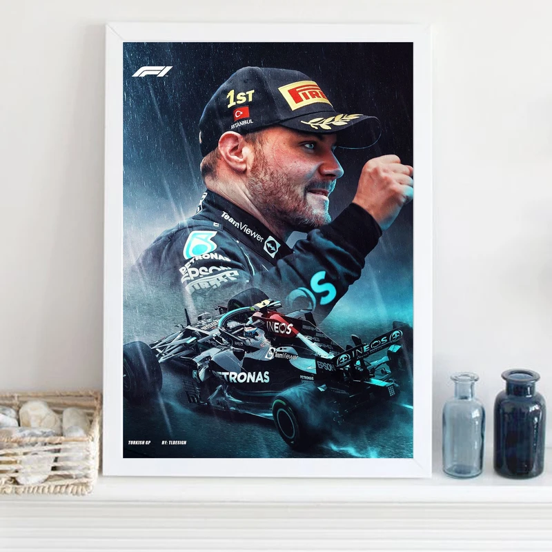 تابلو مدل فرمول یک والتری بوتاس Bottas کد LA-F1G1007