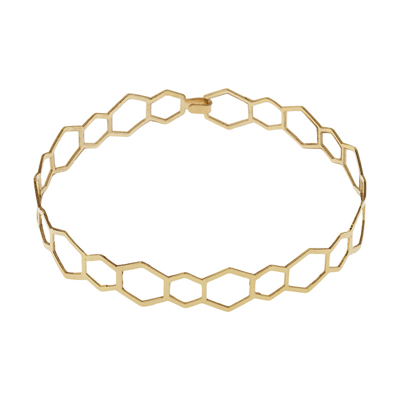 دستبند طلا 18 عیار زنانه کانیار گالری مدل B34