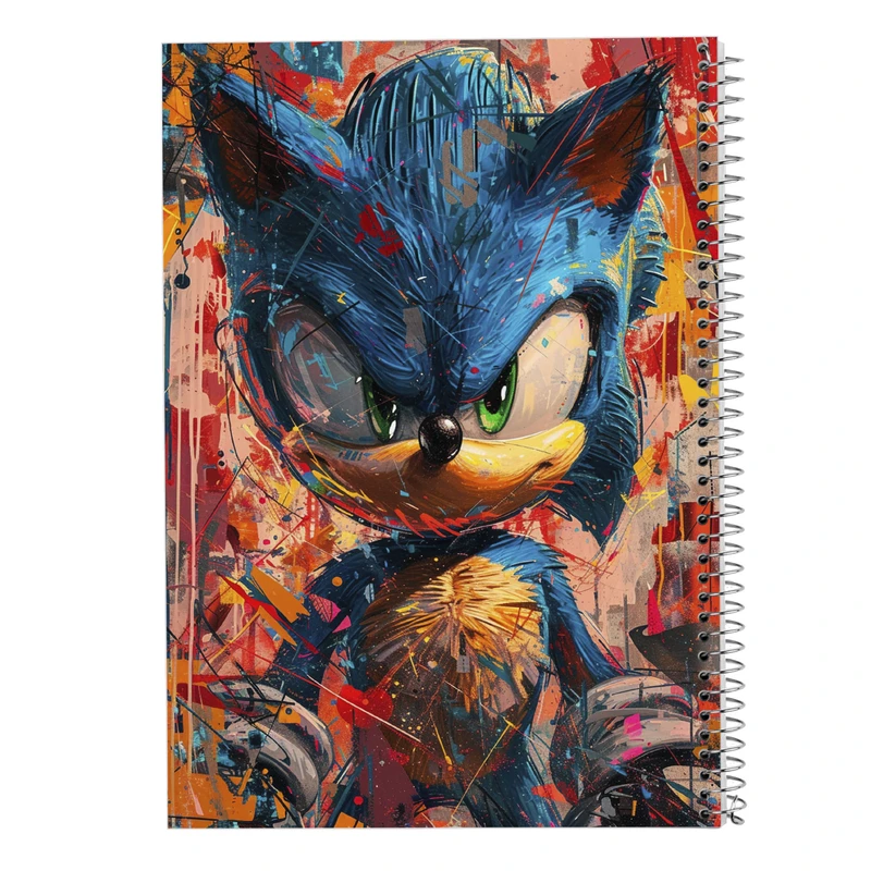 دفتر نقاشی 50 برگ مدوپد مدل سونیک sonic کد DF13433