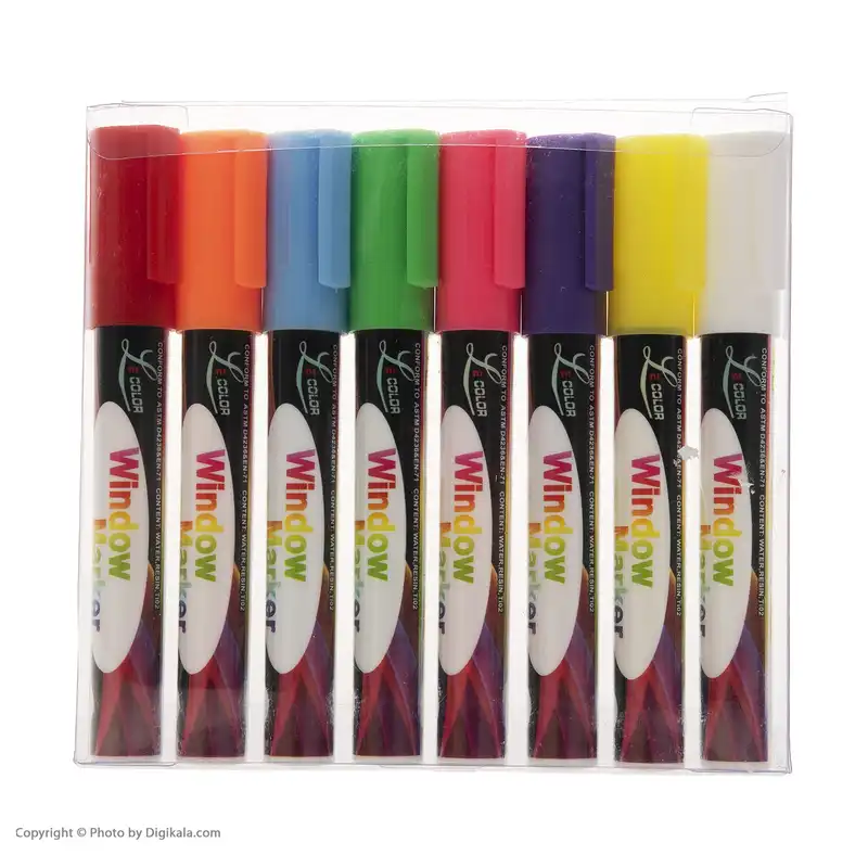 ماژیک وایت برد ال کالر مدل FL-001 بسته هشت عددی