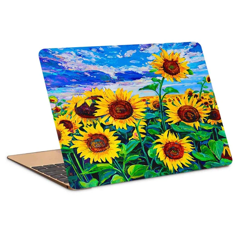 استیکر لپ تاپ طرح نقاشی مزرعه گل آفتابگردان مدل P-294- مناسب برای لپ تاپ 15.6 اینچ