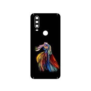 MAHOOT Rainbow Hair Digital Art Cover Sticker for Motorola One Action