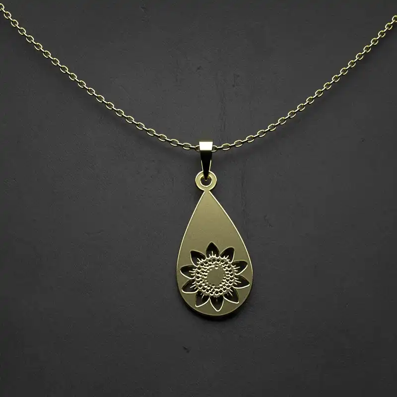 گردنبند طلا 18 عیار زنانه مدوپد مدل ستاره کد CA10367