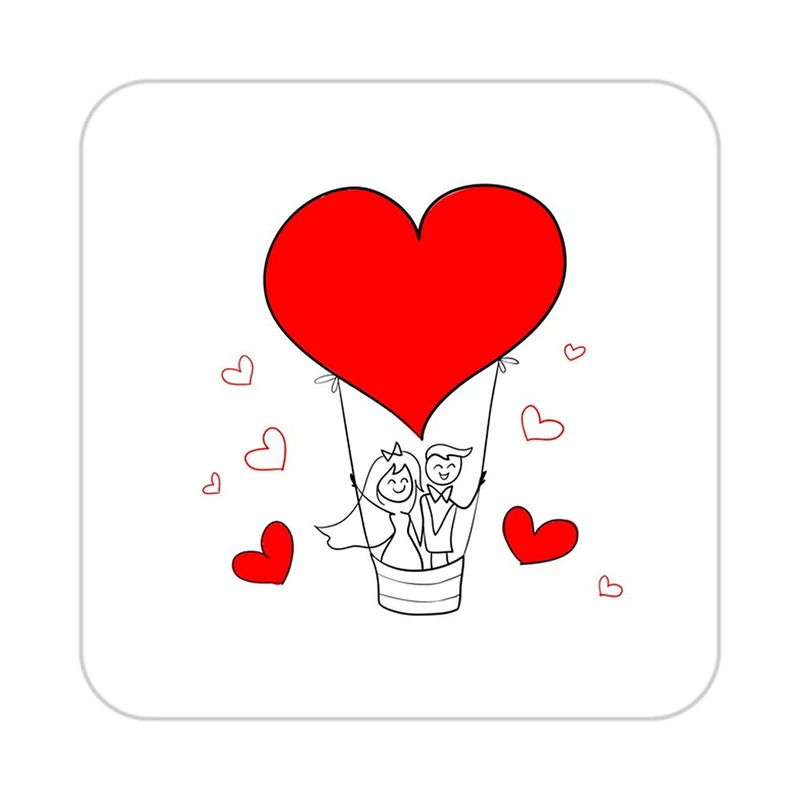 زیر لیوانی کاکتی طرح عاشقانه مدل mp37115