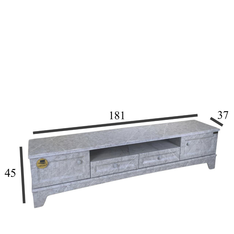 میز تلویزیون آرچین چوب مدل نئوکلاسیک مناسب برای تلویزیون تا 75 اینچ
