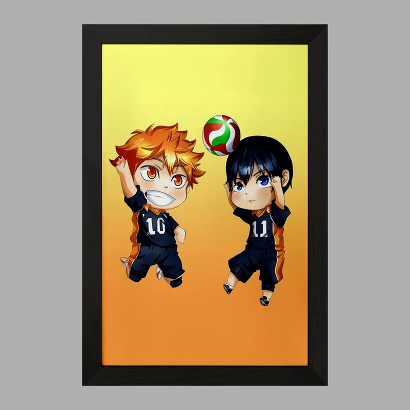 تابلو خندالو مدل کاگیاما و هیناتا انیمه آبشار سرنوشت هایکیو کاگیاما  کد 11220