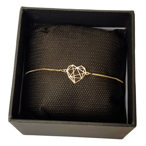 دستبند طلا 18 عیار دخترانه ویستریا گلد گالری مدل D-114