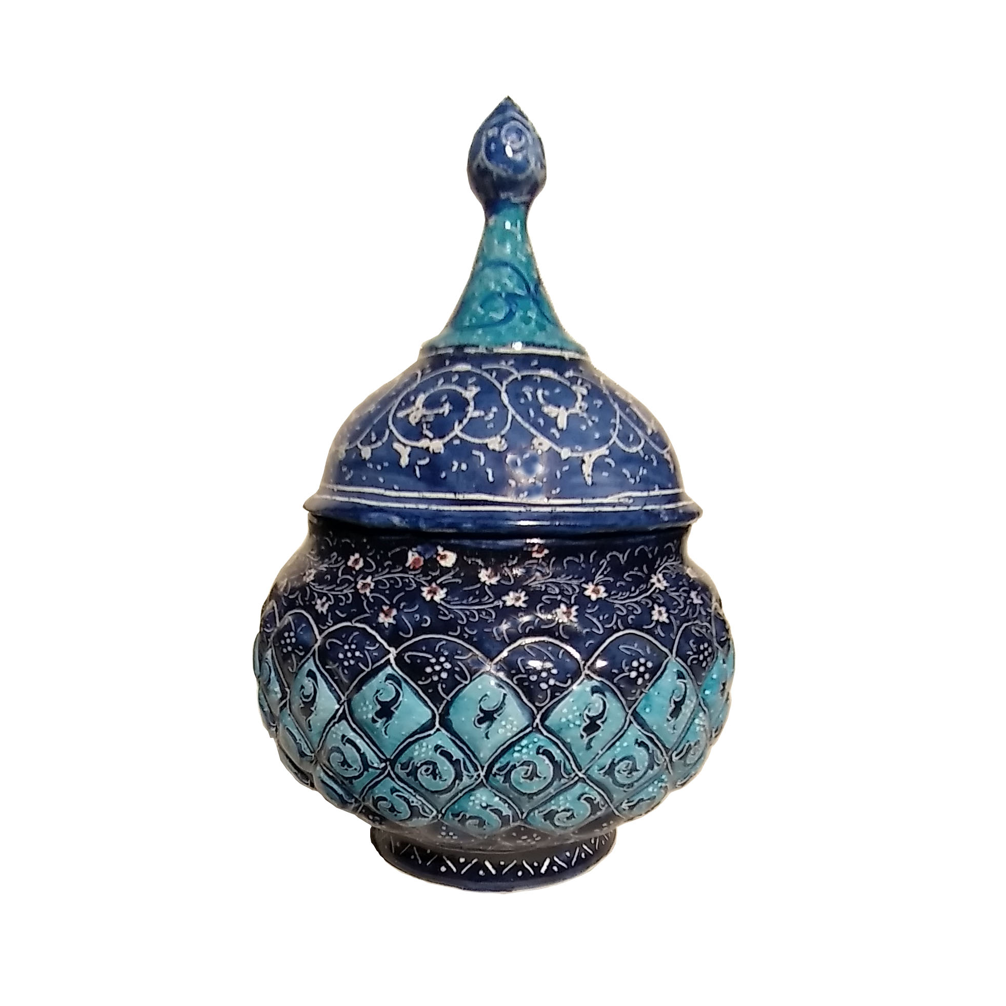 قندان میناکاری مدل گل کد 155