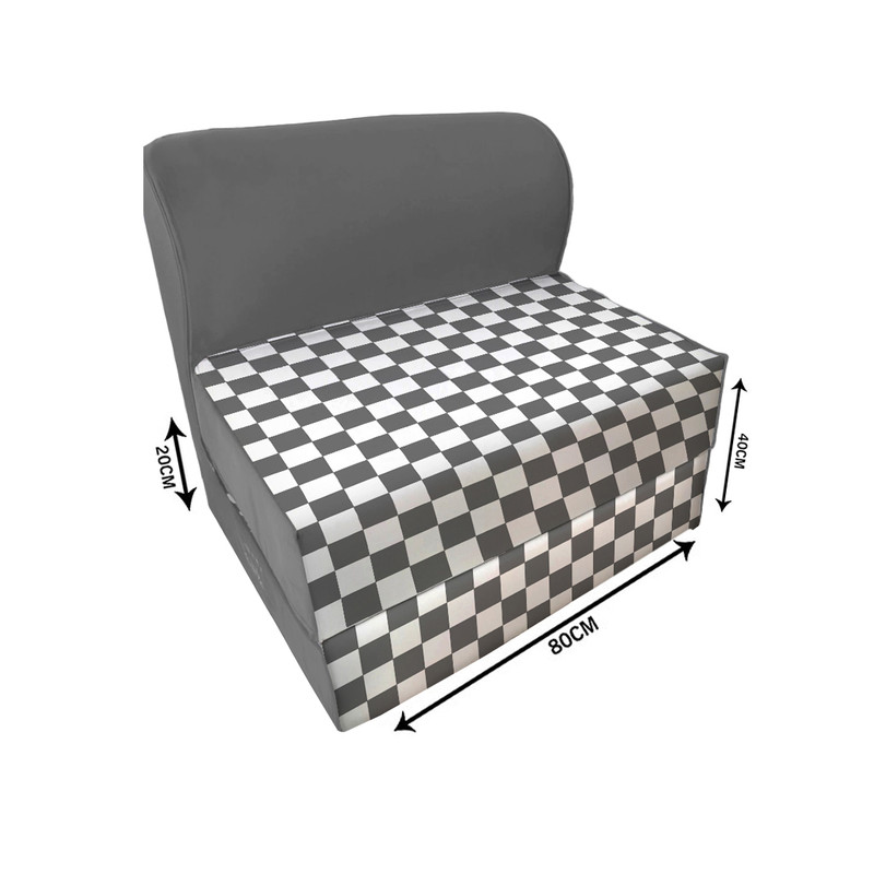 مبل تختخواب شو یک نفره نوپه هوم مدل مینیمال شطرنجی P1093
