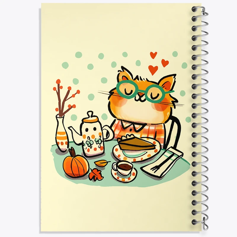 دفتر نقاشی 50 برگ خندالو طرح گربه بامزه کد N5599