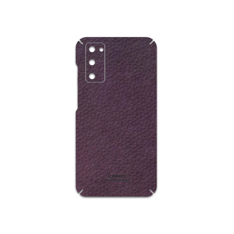 برچسب پوششی ماهوت مدل Purple-Leather مناسب برای گوشی موبایل سامسونگ Galaxy S20 FE