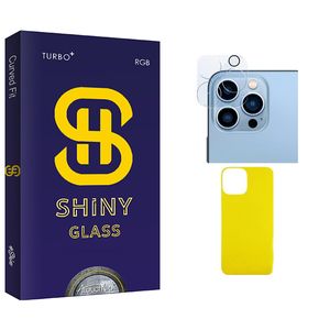 محافظ پشت گوشی آتوچبو مدل Shiny Glass FLL مناسب برای گوشی موبایل اپل iPhone 12 ProMax  به همراه محافظ لنز دوربین