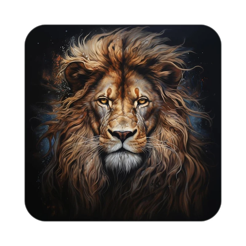 زیر لیوانی کاکتی طرح شیر مدل mp23635