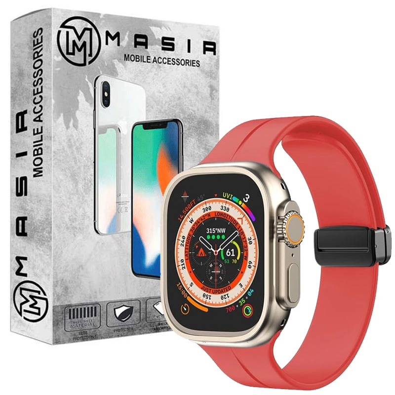  بند مسیر مدل Bracelet Correa Magnetic مناسب برای ساعت هوشمند اینفینیتی Z66 Ultra BIG 1.93