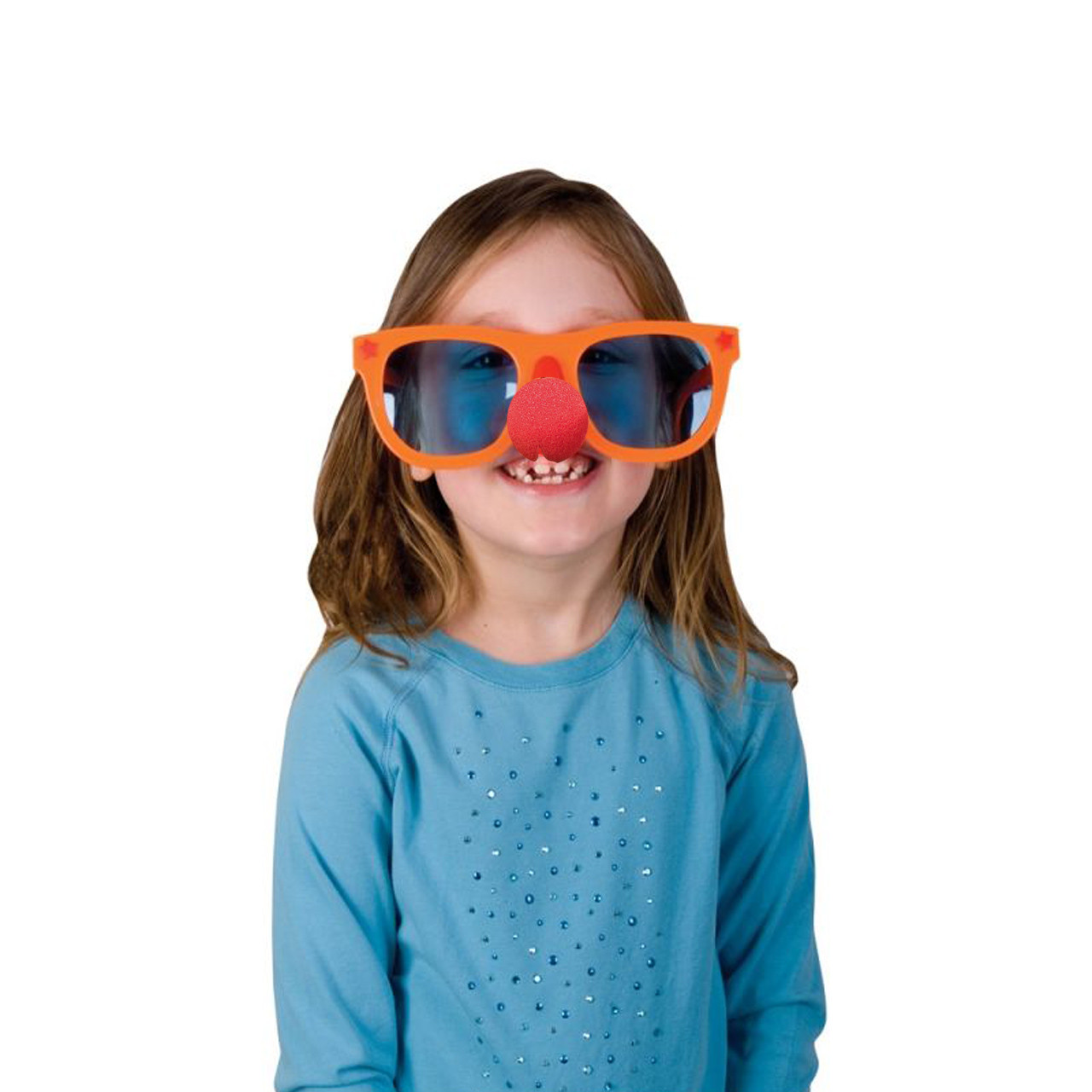 ست ایفای نقش دنیای سرگرمی های کمیاب مدل دلقک طرح دماغ اسفنجی و عینک سوپرسایز بسته 2 عددی