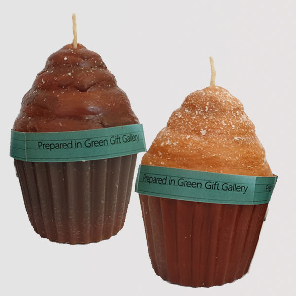 شمع مدل کاپ کیک مجموعه دو عددی