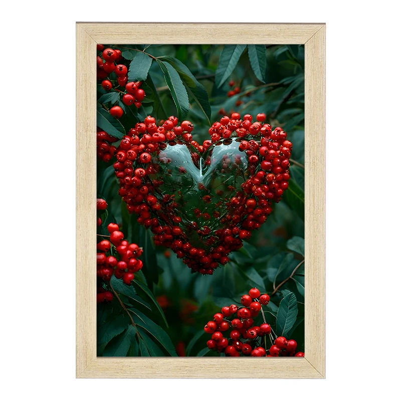 تابلو خندالو مدل قلب شیشه ای کد F8977