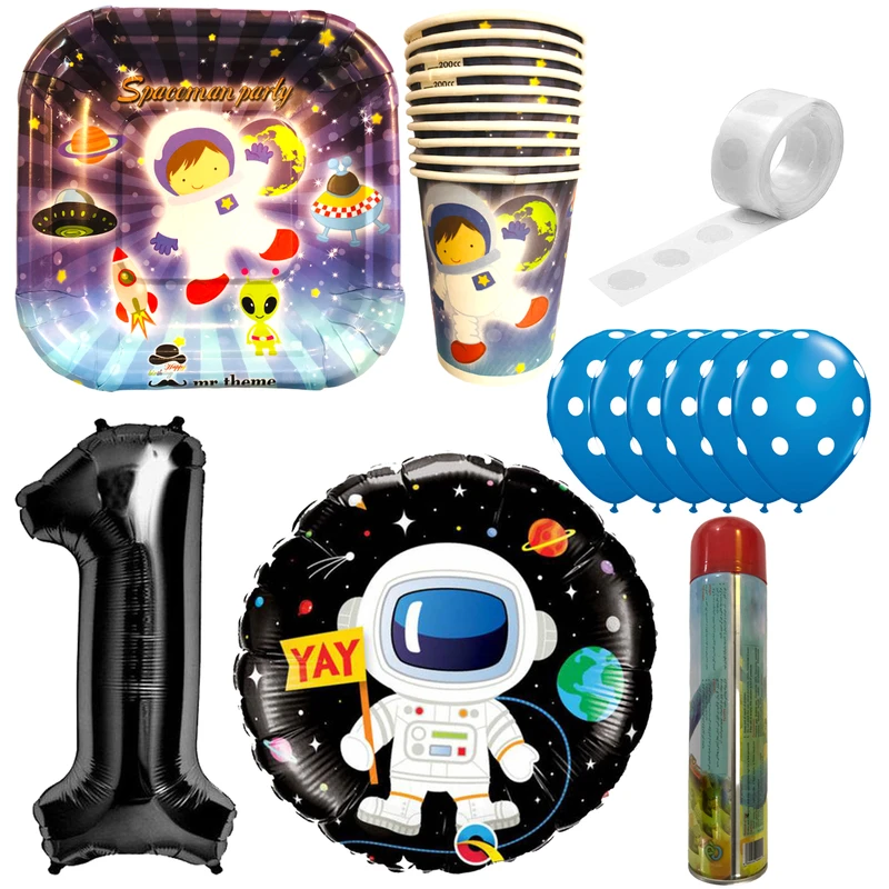 مجموعه 30 عددی تم تولد مستر تم طرح فضانورد کد 1