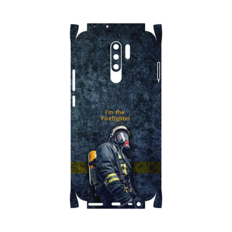 برچسب پوششی ماهوت مدل Firefighter-FullSkin مناسب برای گوشی موبایل شیائومی Redmi 9