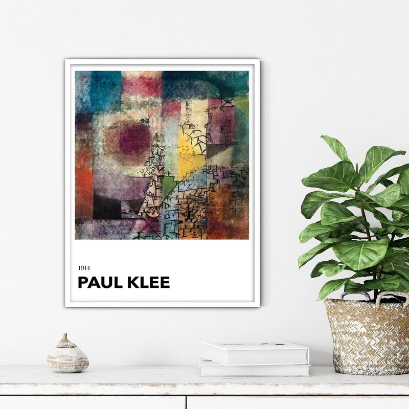 تابلو آتریسا طرح نقاشی کلاسیک مدرن مدل ATFHW45 فریم سفید