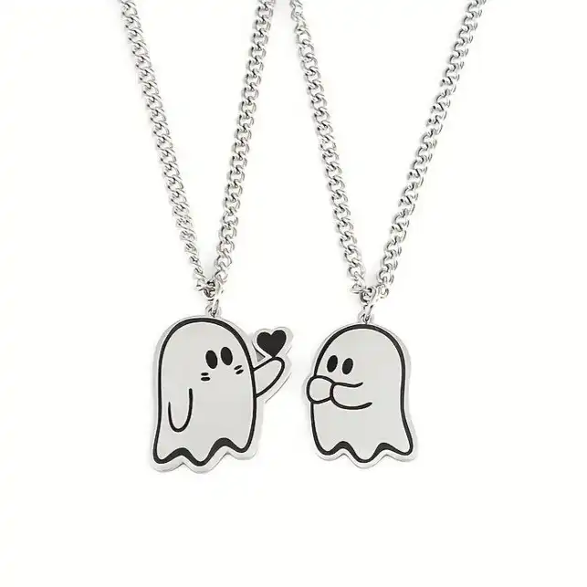 گردنبند مدل  ست دوستی روح و قلب بسته 2 عددی