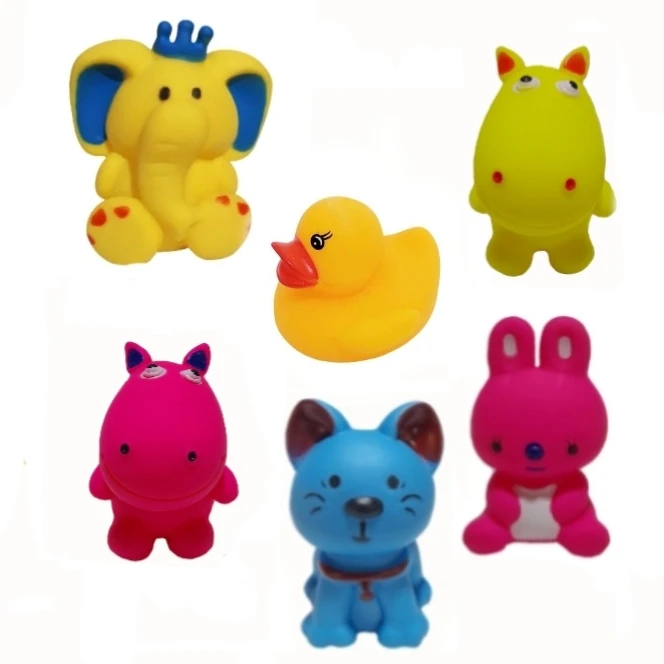 عروسک حمام طرح حیوانات بسته 6 عددی