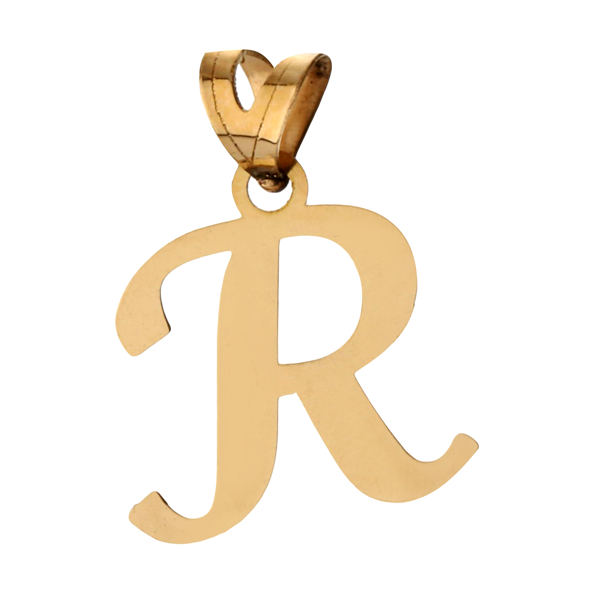 آویز گردنبند طلا 18 عیار زنانه مایا ماهک مدل MM1649 طرح حرف لاتین R