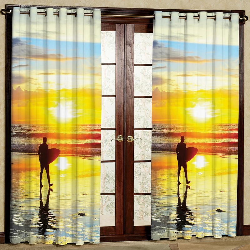  پرده مدل غروب آفتاب مخمل پانچی کد 229 سایز 140x280 سانتی متر